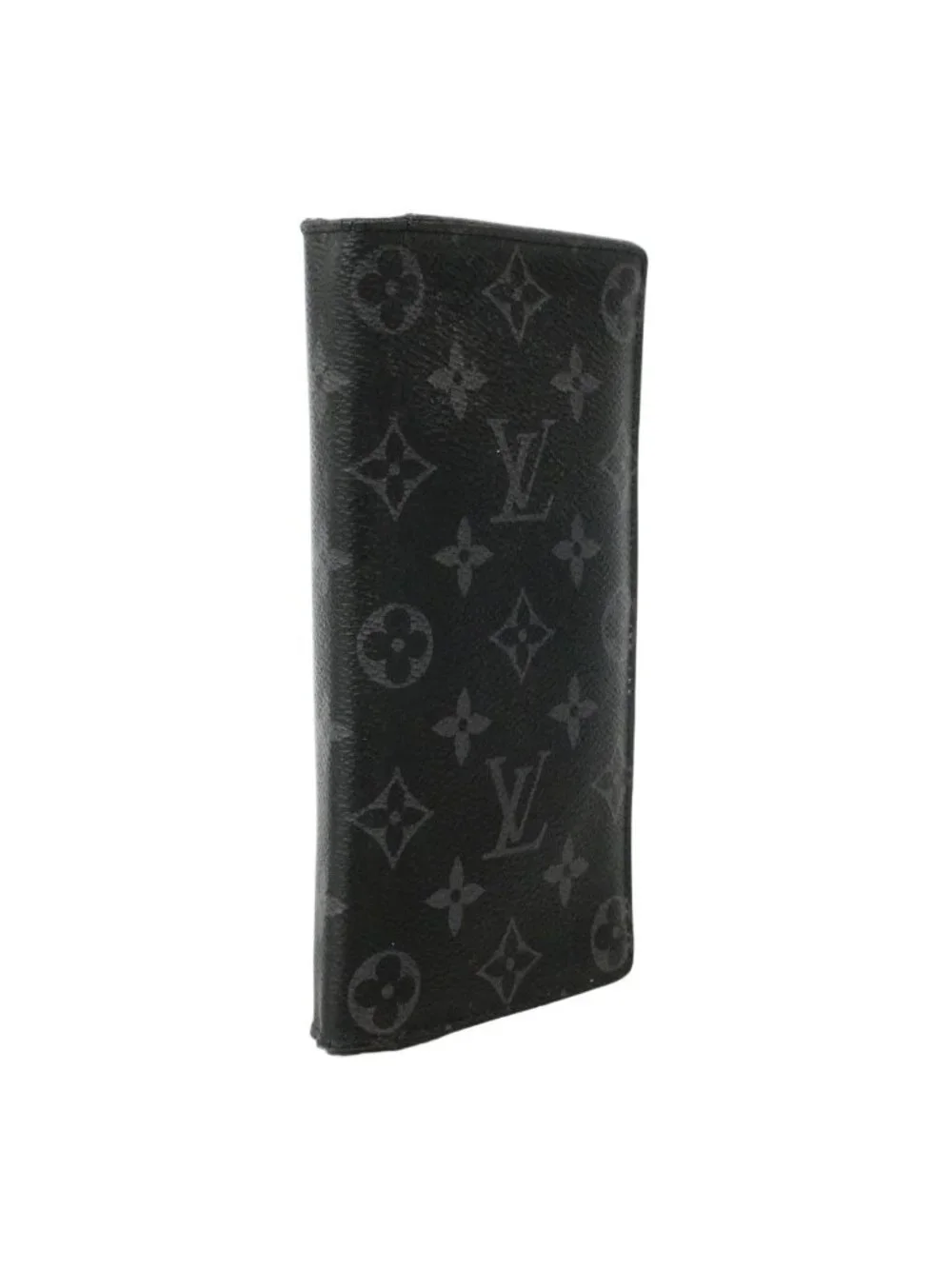 Louis Vuitton Wallet Monogram Eclipse Portefeuille Brazza Black